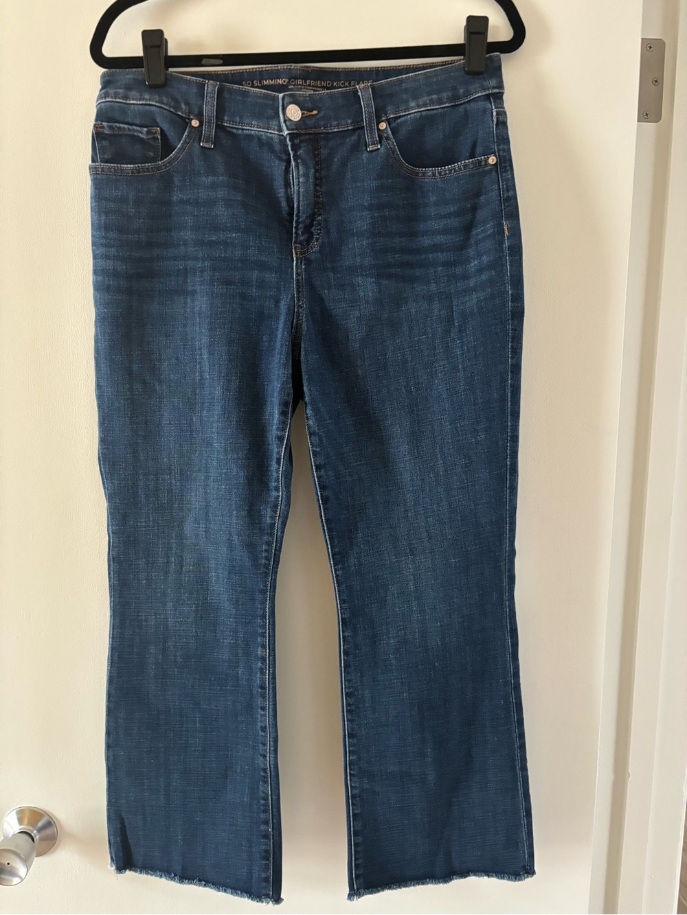 Chico's So Slimming Girlfriend Kick Flare crop jeans